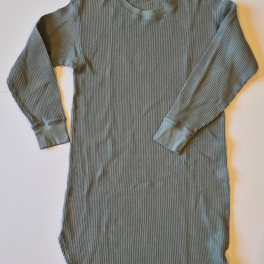 Uniqlo Men's Large Premium Linen Shirt Long Sleeve Blue Button‎ Down Breathable
